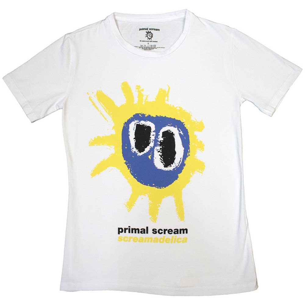 Primal Scream - Screamadelica Tshirt Femme - Blanc